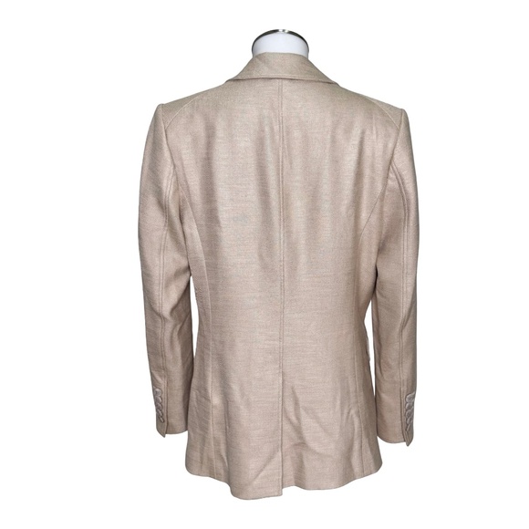 $645 VERONICA BEARD Lyda Dickey Blazer Jacket Sz 8 Beige Tan - Picture 5 of 16